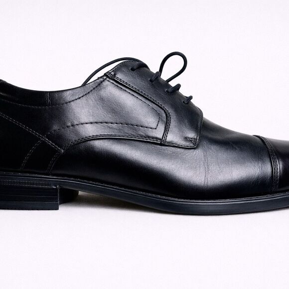 Florsheim Comfortech Men’s Black Leather Cap Toe Oxford Dress Shoes Size main image 9
